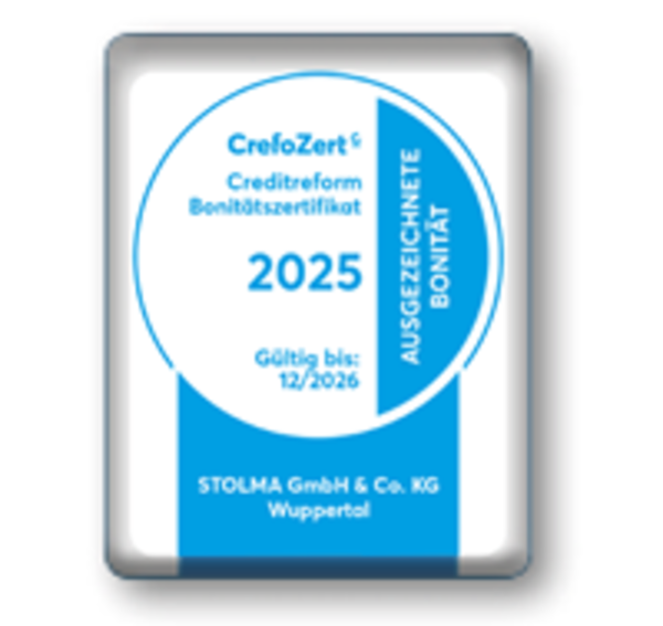 Stolma Siegel - 9x zertifiziert