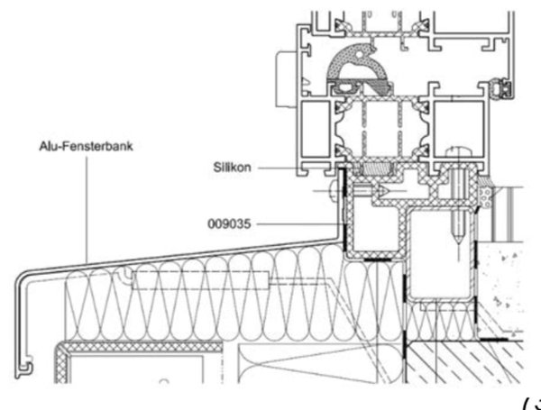 MB 70 Einbausituation technische Zeichnung einer MB 70 Einbausituation