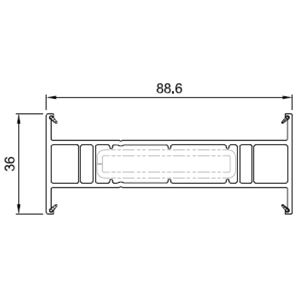 Technische Zeichnung von STOLMA Salamander Kopplung - Statik-Kopplung 17mm - Kopplung Nr. NP8170 - Verstärkung Nr. 405015 - Schnitt
